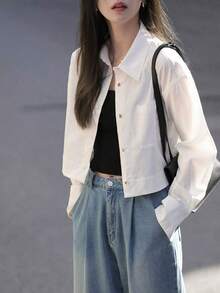 Women Blouses & Shirts - White - View 3