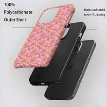Funda para teléfono con estampado floral, compatible con fundas de Apple y . Fabricada en TPU, ofrece protección contra golpes y caídas. Es un regalo ideal para amigos y familiares. Perfecta para darle un toque de estilo a tu teléfono sin sacrificar la . - Blanco - Ver 7