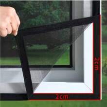 Malla para ventana autoadhesiva de 2 cm de ancho, opción DIY de fácil instalación, red para insectos lavable, a prueba de mosquitos, moscas, cucarachas y bichos, cortina transpirable, adecuada para dormitorio, balcón y hogar - Ventanas mosquiteras - Ver 9