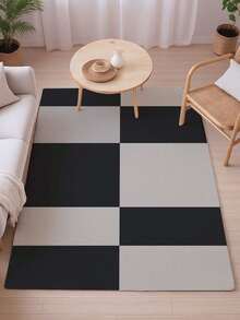 1pc Modern Minimalist Style Indoor Decorative Large Rug, New Faux Wool Washable Bottom Indoor Carpet, Living Room Rug, Sofa Rug, Bedroom Rug, Bedside Anti-Slip Mat, Room Floor Mat, Dining Kitchen Rug, Office Chair Pad, Entryway Doormat, Outdoor Picnic Blanket, Outdoor Camping Mat - Multicolor-1 - View 15