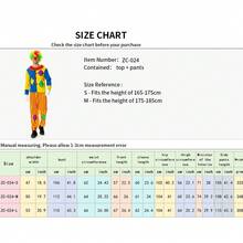 2026 New Adult Circus Clown Role-Playing Costumes, Stage Performances, Clown Role-Playing, Birthday Carnival Props - Multicolor - View 8