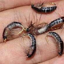 逼真水蚤形釣魚路亞，適用於鱒魚釣魚，釣魚餌製作 - 彩色 - 查看 4