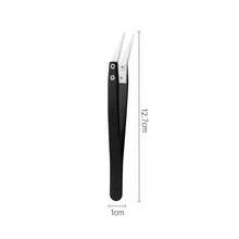 Precision Interchangeable Ceramic Tip Tweezers, High Temperature 1200°C Resistant Stainless Steel Straight, Curved, Reverse Handle White Set - Tweezers - View 14