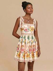 Women Midi Dresses - Multicolor 6 - View 4