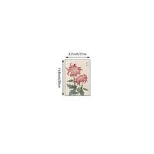 1pc Vintage Japanese Chrysanthemum Mural Retro Asian Plant Floral Print Canvas Painting Ukiyo-E Woodblock Floral Poster Living Room Kitchen Dining Room Wall Decor Unframed Or Wooden Hanging Scroll - Flowers - View 14