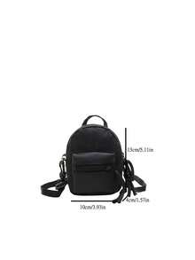 A Stylish Mini Coin Purse With A Nylon Zip Closure. This Korean-Style, Chic, And Simple Crossbody Bag Is Perfect For Everyday Use. - Multicolor - View 6