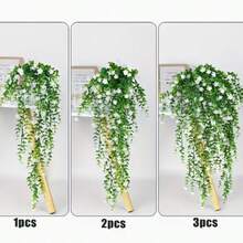 Artificial White Camellia Vine Bouquet, Suitable For Home Corridors, Gardens, Yards, Dining Tables, Living Rooms, Wedding Party Decoration, Valentine's Day Spring, Artificial Vine Flowers, Wall Mounted Artificial Vine Plants - White Camellia - View 4
