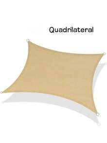 Polyester Solid Color Sunshade Canvas, Bohemian Style Sunshade Fabric, Suitable For Summer Sun Protection And Outdoor Camping, Ideal For Patios, Gardens, Pools, And Balconies (Support Poles Not Included) - Yellow - View 11