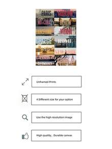 1 Peça Impressão de Arte de Viagem na Cidade Sem Moldura - Pôster Decorativo de Turnê , Pôster Comemorativo Minimalista, Adequado para Apartamento, Sala de Estar, Quarto, Dormitório, Escritório em Casa, Sala de Aula e Outros Espaços, Presente para Entusiasta de Viagens, Decoração de Parede - Cidade - Visão 5