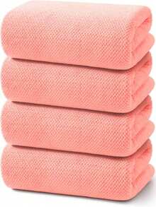 2/4 pièces Serviettes de voyage réutilisables en microfibre, Lingettes de nettoyage facial douces et absorbantes pour femmes, Convient pour le spa, les soins de la peau, les mariages, les vacances, les cadeaux en gros - Multicolore - Voir 10