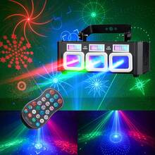 Lampu Panggung DJ Disko, Dilengkapi dengan Kontrol Jarak Jauh, Kontrol Suara, dan Fungsi Konsol DMX Terintegrasi, Cocok untuk Pertunjukan Panggung, Bar, KTV, Bernyanyi dan Menari, Pesta, Ulang Tahun, Penciptaan Suasana, dan Pernikahan - Steker Tipe B AS (110-127V) - View 3