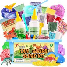 1 Hộp đồ chơi khủng long, 1 Bộ đồ chơi đất nặn cỡ lớn, Bộ dụng cụ làm slime tự làm, Quà sinh nhật, Quà tặng tiệc tùng, Đồ chơi giảm căng thẳng, Đồ chơi bóp, Bộ đất nặn, Bộ làm slime, Slime bơ, Slime, Đồ chơi hoàn hảo cho trẻ em từ 6 tuổi trở lên, Giảm căng thẳng - Nhiều màu - Xem 1