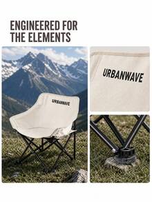 URBANWAVE Urban Wave Folding Moon Chair, Portable, Lightweight, Ergonomic, For Camping/Picnic/Beach/Garden - Multicolor - View 6