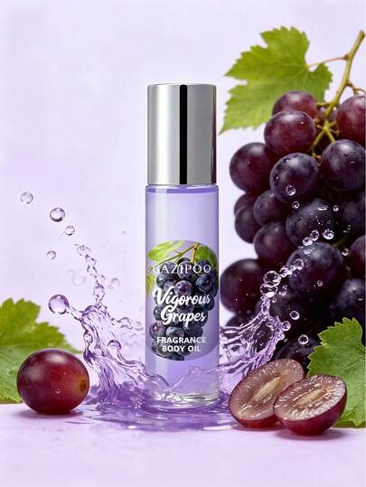Grape Fragrance Roll‑On Perfume Oil | Floral Fruity Scent, Long Lasting, Portable Mini Size, Daily Dating Fragrance For Women, 10ml