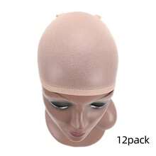 12Pcs Hair Cap Net Mesh For Weave Black Brown Stretch Mesh Wig Caps For Making Wigs Free Size Hairnets Caps, Halloween - View 20