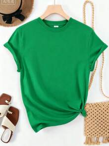 2026 Heartbeat With Shield That Symbolizes The Infinite Passion For Football And The Love That Makes Every Heart Vibrate, Showing Strength, Unity And Mexican Pride. Women's T-Shirt 100% Cotton 220g Cool100% Cotton - 綠色 - 查看 2