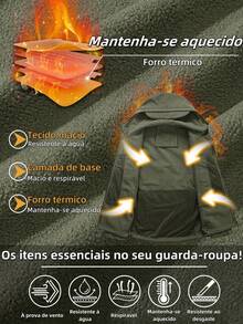 Tactical Military Jacket Made Of Soft Shark Skin - xanh quân đội - Xem 9