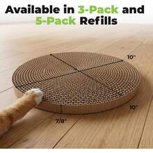 Catify Cat Scratcher, Fun Interactive Scratchers, Posts, Poles, Claw , Furniture Saver Indoor Play Support Natural Cat Behav - 尺寸如圖所示 - 查看 7