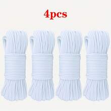 4Pcs Of 10-Foot Glow-In-The-Dark Line, 4mm Diameter 7-Strand Luminous Nylon Rope For Camping, Suitable For Making Woven Bracelets, Keychains, And Dog Collars(Not Used For Skydiving And Other Extreme Sports) - Multicolor - View 11