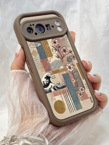 NR193 気分を良くする時間,対応するPixel 10 9 8 Pro 9A 8A ケース、対応するiPhone17 16 15 14 13 12 11 Pro Max 7 8 16 15 14 Plus 16e 17e 17 Air ケース、フルカメラ保護ソフト TPU ケース、キャンディカラーエンジェルアイラダーマットシリコン肌に優しいタッチフォンケースカバー（女性＆女の子向け） - カーキ - チェックする 2