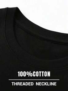 1-Pack de Camisetas de Algodón de Manga Corta para Hombre, Tallas Grandes, con Temática Religiosa "No Puedo, Pero Conozco a un Amigo" - 100% Algodón Suave, Verano, Talla Grande, Camiseta Moderna para Hombre, Camiseta con Estampado, Tela Cómoda y Transpirable, Lavable a Máquina, para Uso Diario y Laboral, Regalo, Tallas Grandes y Altas - Negro - Ver 4