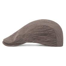 Men's Vintage Textured Flat Ivy Newsboy Cap, Adjustable Cabbie Driving Hat, Classic Gatsby Beret Cap For Casual Daily Father's Day Gifts - White - View 4