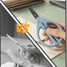 1 Pc Retractable Portable Safety Scissors, Suitable For Handicraft DIY Cutting, Art Paper Cutting, Applicable For School, Home And Office - Single Piece - View 7