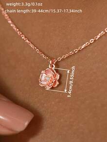 1pc Cubic Zirconia Necklace Pendant, Suitable For Teenage Girls Daily Decoration, Party Wear, Birthday Gift - 7# - View 4