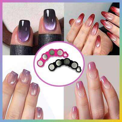 Dụng cụ vẽ móng nghệ thuật đa năng từ tính, nam châm siêu mạnh hình mắt mèo dùng cho sơn gel mắt mèo.