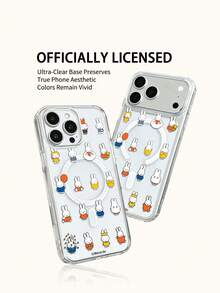 Miniso Miffy 透明膠帶無線磁吸充電手機殼 超薄夏季時尚手機殼 節日禮物手機殼 防滑防摔防指紋手機殼 適用於 IPhone17 17Air 17pro 17promax 11 12 13 14 15 16pro 16promax 14Plus 15Plus 16Plus 16pro 16promox XR - 透明3 - 查看 6
