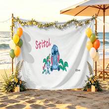 Tranh treo tường Disney Lilo & Stitch phong cách nhiệt đới giản dị, màu trắng dễ thương, chất liệu vải mềm mại, thích hợp trang trí phòng ngủ, tiệc tùng và chụp ảnh. - 0 - Xem 2