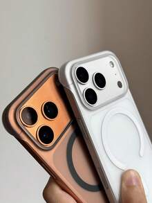 Funda de teléfono magnética de lujo mate transparente ultra delgada sin bordes con disipación de calor compatible con 17 Pro 17 16 Pro Max 16 Pro 16 15 Pro Max 15 Pro 15 14 Pro Max 14 Pro 14 13 Pro Max 13 Pro 13 12 transparente carga inalámbrica a prueba de golpes bumper cubierta dura estética - Negro mate - Ver 7