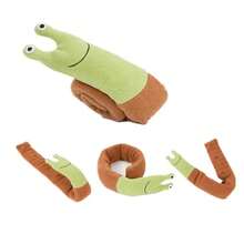 Sniffing Plush Snail Dog Chew Toy, Squeaky Interactive Pet Toy, Stretchable & Rollable Educational Dog Supplies - Multicolor - View 7
