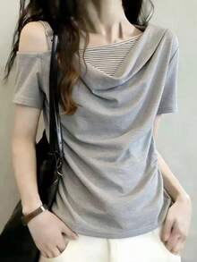 Women Tops - Grey - View 8