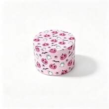 1PC, Girly Halloween Theme Metal Grinder Pink Pumpkin Ghost Design Niche Personalized Portable Shredding Tool Smoking Accessory - View 7