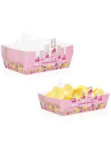 10個/20個/30個 粉色公主城堡紙製糖果盒，5.1x3.5x1.57英吋，粉色花卉城堡設計零食盒，金色燙金「Princess」字體派對禮品盒，適用於公主主題生日派對、粉色主題慶祝 - 多色 - 查看 3
