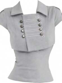 Women Tops - Grey - View 2