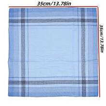 3pcs, Versatile Minimalist Unisex Light-Colored Plaid Striped Breathable Handkerchiefs, Practical Soft Absorbent Stain-Resistant Small Square Towels For Wiping Sweat, Durable Exquisite Compact Portable Pocket Handkerchiefs, Ideal Father's Day Gift - Multicolor - View 9