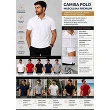 Men's Trucker Polo Shirt With Polo Collar - Negro - Ver 6