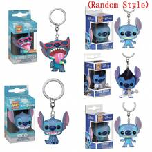 1pc Hot Selling Stitch From Lilo & Stitch Sitting Pose Plush Keychain, Ideal Souvenir Gift For Movie/Anime Fans, Random Style - Multicolor - View 8