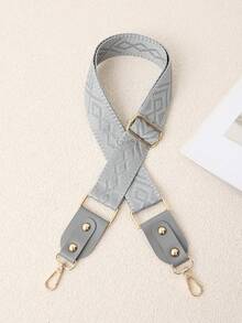 Adjustable Vintage Rhombus Woven Strap, Versatile Decompression Shoulder Strap For Women Bags, Luggage Replacement Accessory - Multicolor - View 14