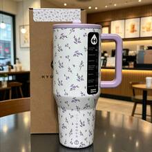 HydrojugTraveler 32 Oz/40 Oz Water Bottle With Handle & Flip Straw - Fits In Cup Holder, Leak Resistant Tumbler-Reusable Insulated Stainless Steel & Rubber Base - Gifts For Women & Men - lris - 查看 4