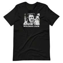 The Most Popular Women's T-Shirt Of 2026! Women's Short-Sleeved T-Shirt, Modern, Youthful, Lightweight And Casual With Adjustable Fit. WOLFMAN JACK Artwork T Shirt. The Material Is High-Quality And Reliable! - 黑色 - 查看 6