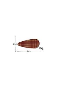 1pcKorean Ins Style Acetic Acid Hair Clip Niche Design Sense Water Drop Edge Clip Girl Bangs Clip Versatile Broken Hair Clip Headdress Simple Elegant, - Multicolor - View 4