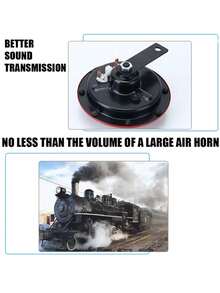 2pcs/Set Super Loud Compact Electric Explosion Speaker Set, Suitable For Motorcycle And Car, Owl-Shaped Electric Horn Applicable To Car And Motorcycle, Ultra-High Volume, Metal Dual Speakers Set With Treble/Bass - Electric Horn - View 4
