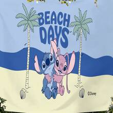 Tranh treo tường Disney Lilo & Stitch phong cách bãi biển mùa hè, màu xanh dễ thương, chất liệu vải mềm mại, thích hợp trang trí phòng ngủ, tiệc tùng và chụp ảnh. - 0 - Xem 3