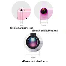 0.45x Wide Angle Lens And 12.5x Macro Lens, Clip-On Smartphone Camera Lens Kit, Compatible With IOS And Android Smartphones & Tablets, Creative Photography Accessory Suitable For Summer Travel - A - View 6
