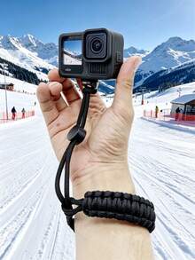 Adjustable Black Nylon Camera Wrist Strap With 1/4" Screw, Suitable For Insta360, Olympus DSLR Cameras And Smartphone Stabilizers, Camera Accessories | Adjustable Wrist Strap | Camera Strap - View 2
