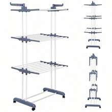 Racks de secagem de roupas - cinza - Ver 5