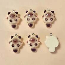 10 Stücke Resin Niedliche Siam Katze Anhänger, geeignet für DIY Halskette, Armband, Ohrringe, Schlüsselanhänger und andere Schmuckherstellung - Verschiedenfarbig - Übersicht 4